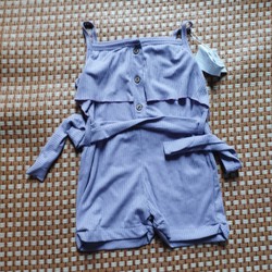 Bộ liền bé gái Likids size 90 màu tím nguyên tag