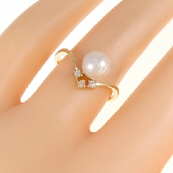 Nhẫn ngọc trai Akoya K18YG 6.4mm 672777