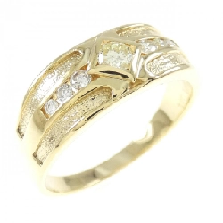 Nhẫn kim cương K18YG 0.18CT - Hàng hiệu chính hãng
