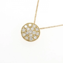 K18YG Pave Diamond Necklace 0.20CT - Hàng hiệu Authentic 858639