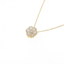 K18YG Hoa Kim Cương Dây Chuyền 0.15CT - Hàng hiệu Chính hãng 858169