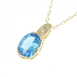 K18YG Blue Topaz Necklace - Hàng hiệu Authentic 863061