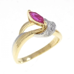 Nhẫn Ruby tổng hợp CléSainBère 0.29CT - Hàng hiệu Authentic