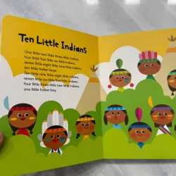 Sách nhạc tiếng anh super simple songs - Ten Little Indians gồm 10 bài hát 968736