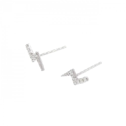 Bông tai kim cương 750WG/K18WG 0.10CT - Hàng hiệu Authentic 865734