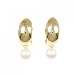 K18YG Bông tai ngọc trai Akoya 8.5mm - Hàng hiệu Chính hãng