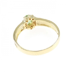 Nhẫn Garnet Xanh K18YG 0.28CT - Hàng hiệu Chính hãng 852348