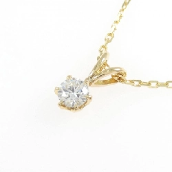 K18YG Solitaire Dây chuyền kim cương 0.3705CT - Hàng hiệu Chính hãng 856383