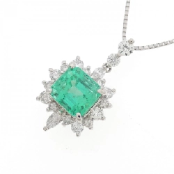 Dây chuyền Emerald PT900/PT850 1.68CT - Hàng hiệu Authentic 859896