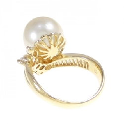 Nhẫn ngọc trai trắng K18YG 10.7mm 668473