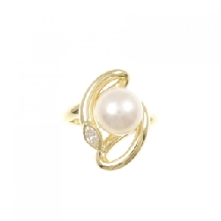 Nhẫn ngọc trai Akoya K18YG 8mm - Hàng hiệu Authentic 850944