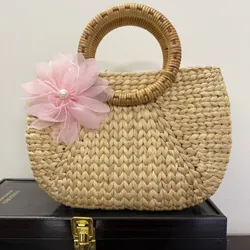 Túi cói đan thủ công đi biển