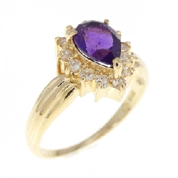 Nhẫn Amethyst K18YG 0.61CT - Hàng hiệu Chính hãng