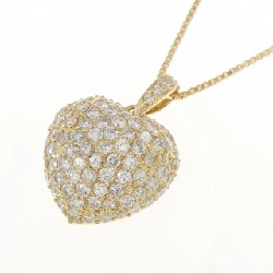 K18YG Dây chuyền kim cương hình trái tim Pavé 1.04CT - Hàng hiệu Chính hãng 860353