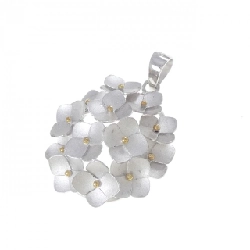 K14WG/K18YG Hoa Pendant - Hàng hiệu Authentic