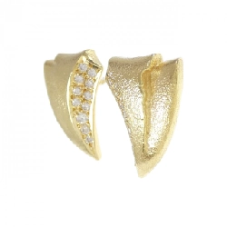 Bông tai kim cương 750YG - Hàng hiệu Authentic 870314