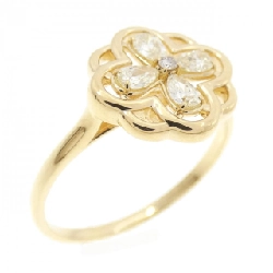 【Sản phẩm mới】Nhẫn kim cương K18YG hình hoa 0.23CT