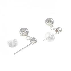 K18WG Bông tai kim cương 0.20CT - Hàng hiệu Chính hãng 870118