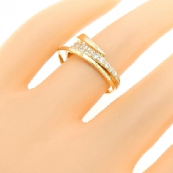 Nhẫn kim cương K18YG 0.32CT 670728