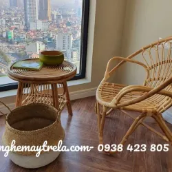 Ghế mây tự nhiên đuôi công giá rẻ 1013062