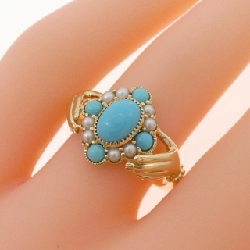 Nhẫn Turquoise K10YG 1.31CT 670961