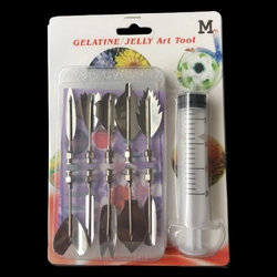 Bộ 10 dụng cụ làm thạch rau câu 3D - Bộ nhập khẩu - Tặng kèm xi lanh – Mã số 1000 335406