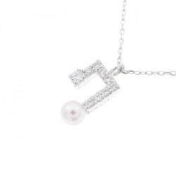 K18WG Ngọc trai Akoya Dây chuyền 3.1mm - Hàng hiệu Chính hãng 858259