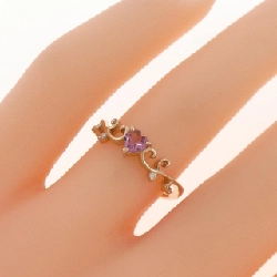 Nhẫn tourmaline K18PG hình trái tim 668533