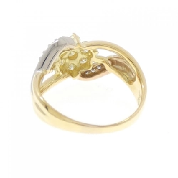 Nhẫn kim cương hoa K18YG/PT900/K18PG 0.58CT - Hàng hiệu Chính hãng 852972