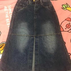 Châ váy jeans dày