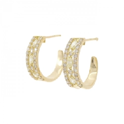 Bông tai kim cương K18YG 0.60CT - Hàng hiệu Chính hãng 870010