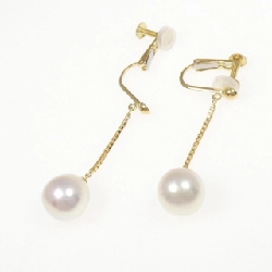 K18YG Bông tai ngọc trai Akoya 8.4mm - Hàng hiệu Chính hãng 874031