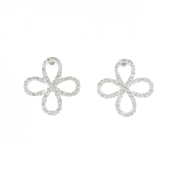 K18WG Bông tai kim cương 0.56CT - Hàng hiệu Chính hãng