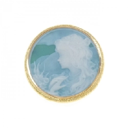 K18YG Mặt đá cam kết - Hàng hiệu Authentic