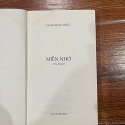 MIỀN NHỚ - ĐOÀN BẢO CHÂU - Sách có chữ ký của tác giả (6) 538837