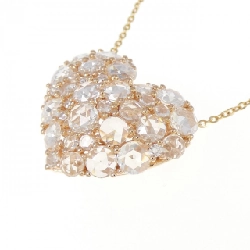 K18PG Dây chuyền kim cương hình trái tim 1.70CT - Hàng hiệu Chính hãng 862008