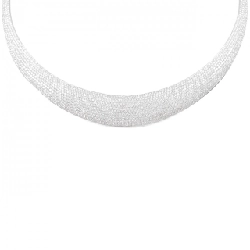 K18WG Dây chuyền kim cương 11.73CT - Hàng hiệu Chính hãng