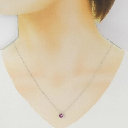 K18WG Hoa Hồng Ruby Dây Chuyền - Hàng hiệu Chính hãng 858865