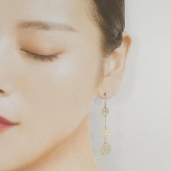 K14YG/K10YG Bông tai hồng - Hàng hiệu Authentic 869294