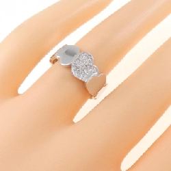 Nhẫn kim cương hình trái tim K18WG 0.12CT 671918