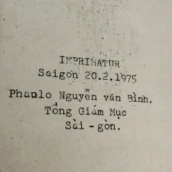 Sách xưa Sách dạy kinh thánh 02/75 duy nhất-Tổng giám mục Nguyễn Văn Bình cấp phép  789057