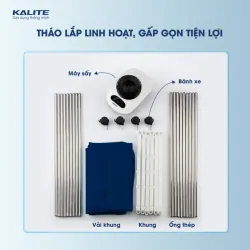🌟 Tủ Sấy Quần Áo Đa Năng KALITE KL6660 – Sấy Nhanh & Diệt Khuẩn, Nấm Mốc 👕✨ 711609
