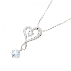 K10WG Dây chuyền hình trái tim Aquamarine - Hàng hiệu Chính hãng 860114