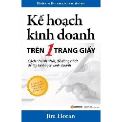 Kế Hoạch Kinh Doanh Trên 1 Trang Giấy - Dành Cho Lĩnh Vực Dịch Vụ Tài Chính - Jim Horan ASB.PO Oreka Blogmeo 230225