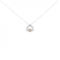 K18WG Dây chuyền kim cương 0.10CT - Hàng hiệu Chính hãng