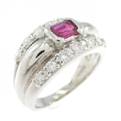 Nhẫn Ruby PT900 0.48CT - Hàng hiệu Chính hãng