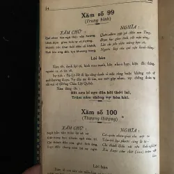 Sách Bàn Xăm Ông Quan Đế, giải thích 100 quẻ xăm.( sach gốc) 1010578