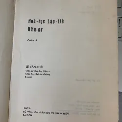 HÓA HỌC LẬP THỂ HỮU CƠ (CUỐN 1) - LÊ VĂN THỚI 763282