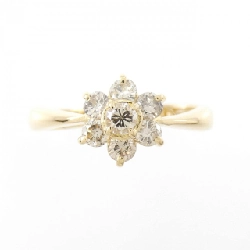 Nhẫn kim cương hoa K18YG 0.50CT 672859