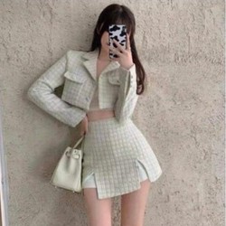 Set dạ tiểu thư dày dặn ulzzang size m